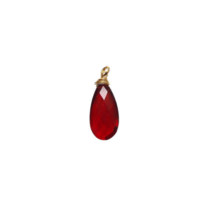 Charm Pendente Quarzo Rosso